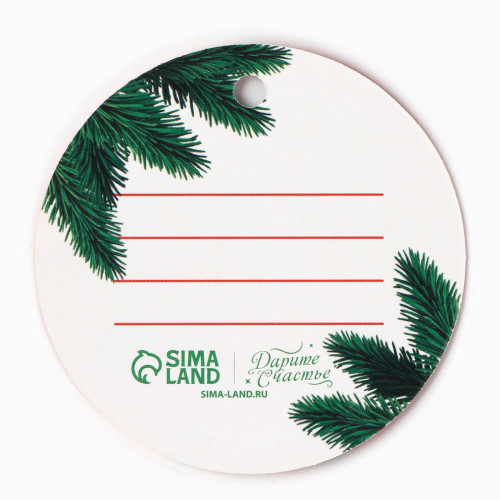 Шильдик на подарок «С Новым годом!», 6.5×6.5 см по отличной цене