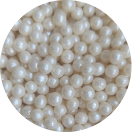 Драже зерновое "Жемчуг" серебро 6-8 мм