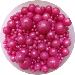 Драже зерновое "Жемчуг" малиновый микс