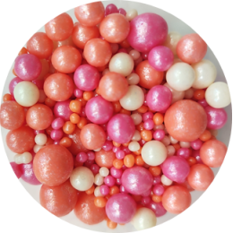 Драже зерновое "Жемчуг" персиковый/жемчуг/розовый