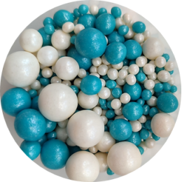 Драже зерновое "Жемчуг" голубой/белоснежный