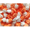 Сахарные фигурки «Мини-безе» бело-оранжевый микс (50 гр)