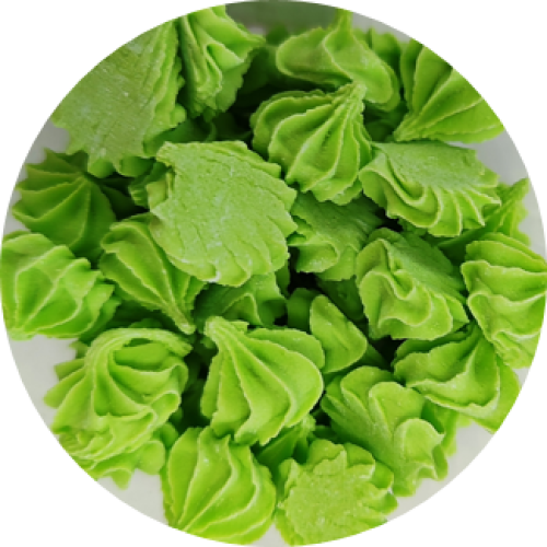 Сахарные фигурки «Мини-безе» зелёные