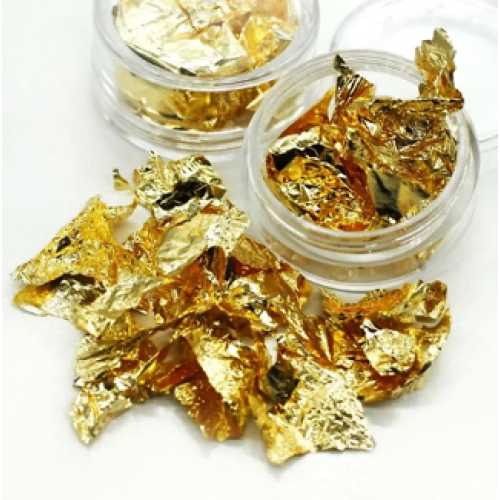 Декоративные украшения «Хлопья» золото