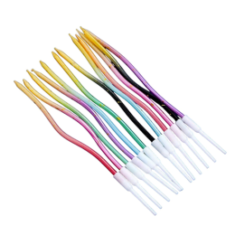 Свечи для торта «Серпантин», 12 шт., разноцветный с блёстками