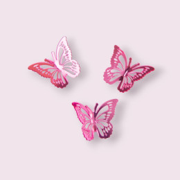 Бабочки из акрила для декора, розовое золото