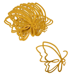 Набор топперов для украшения «Бабочки», золотые (5 шт)