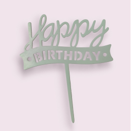Топпер "Happy birthday", голубой