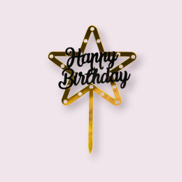 Топпер  "Нарру birthday",  звезда