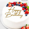 Топпер торцевой  "Happy birthday", золото