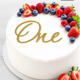 Топпер для торта "One", цвет золото