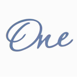 Топпер для торта "One", цвет серебро