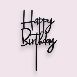 Топпер  "Нарру birthday", чёрный