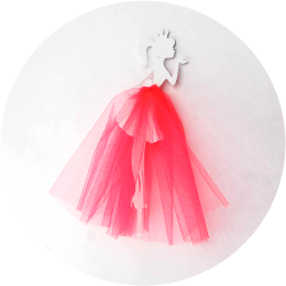 Топпер «Принцесса» розовый/голубой