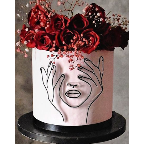 Украшение для торта "Силуэт предвкушение" по лучшей цене