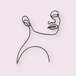 Украшение для торта "Силуэт симпатия"