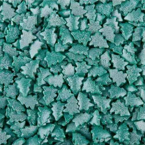 Посыпка сахарная "Ёлки зелёные перламутровые" (30 гр)