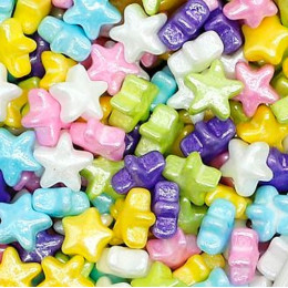 Посыпка объёмная сахарная  "Звёздочки маленькие микс" (40 гр)