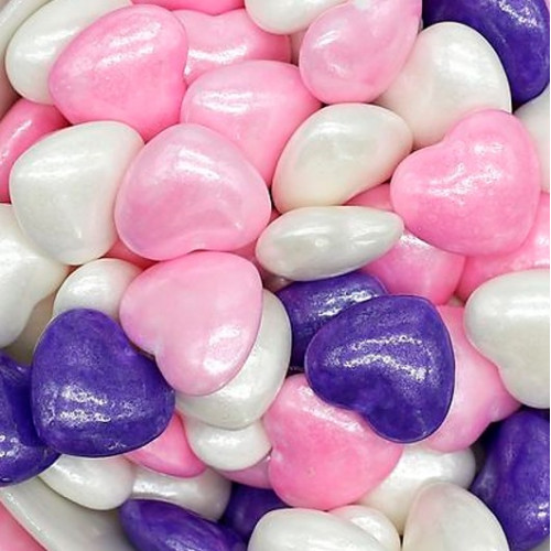 Посыпка объёмная сахарная  "Сердечки крупные микс" (40 гр)