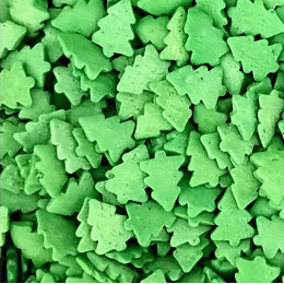 Посыпка сахарная "Ёлки зелёные большие" (50 гр)