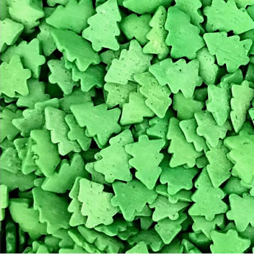 Посыпка сахарная "Ёлки зелёные большие" (50 гр) по лучшей цене