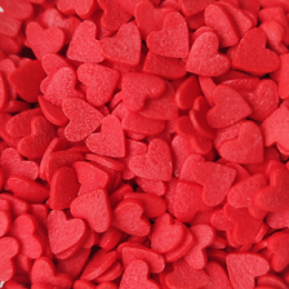 Посыпка сахарная "Сердечки красные мини" (50 гр)