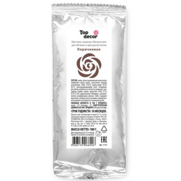 Мастика сахарная коричневая Top Decor, 100 гр