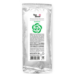 Мастика сахарная зелёная Top Decor, 100 гр