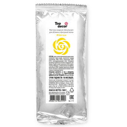 Мастика сахарная жёлтая Top Decor