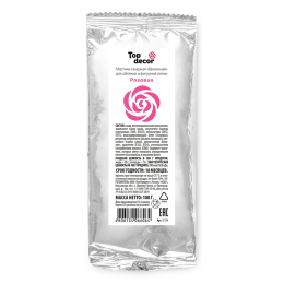 Мастика сахарная розовая Top Decor, 100 гр