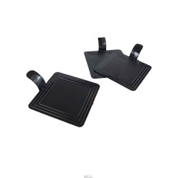 Подложка для пирожных пластиковая квадратная с держателем