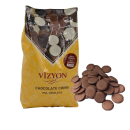 Шоколад молочный 33% Vizyon Select в монетках, Турция