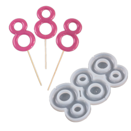 Силиконовая форма  для леденцов "Цифра 8"