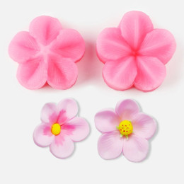 Молд силиконовый, 2 части 4х2,9 см "Цветок" 