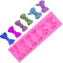 Силиконовый молд  «Шесть бантов»