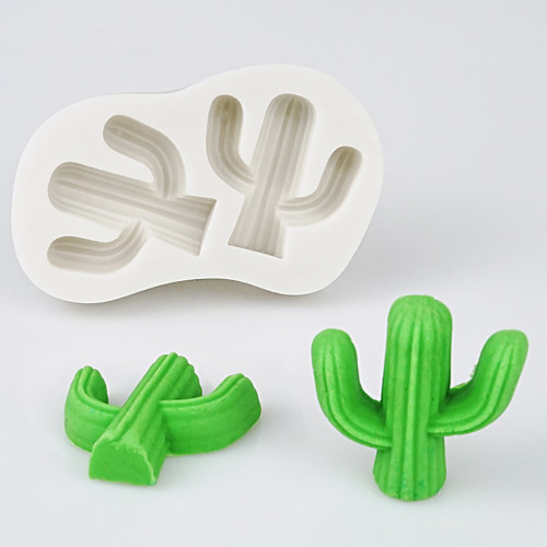 Молд Кактусы для кондитеров - идеальное решение для создания объемных украшений из мастики, марципана и шоколада