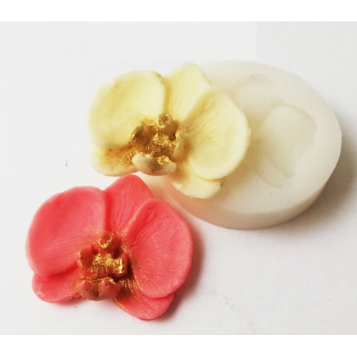 Молд Орхидея средняя для кондитеров - идеальный инструмент для создания объемных украшений из мастики, марципана и шоколада