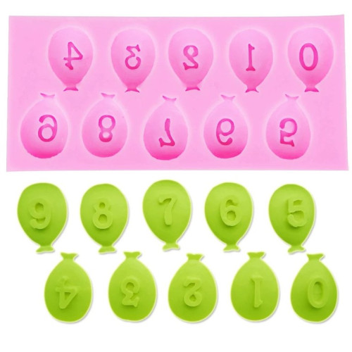 Молд Цифра в шаре для профессиональных кондитеров – идеальный инструмент для создания уникальных украшений на тортах и капкейках.