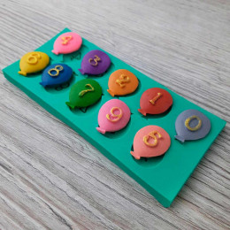 Молд "Цифра в шаре"