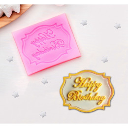 Молд силиконовый "Happy Birthday"