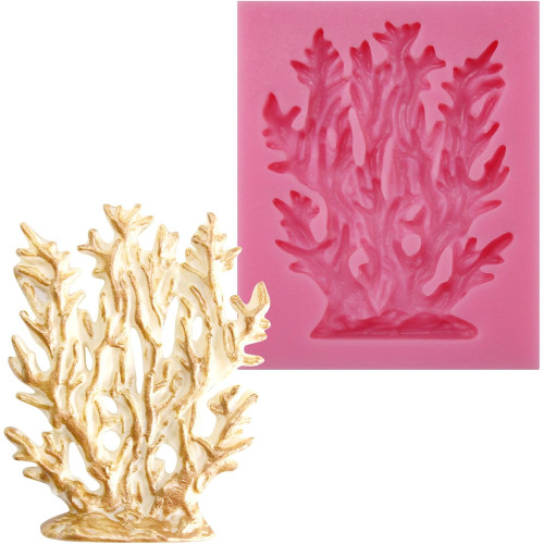 Силиконовый молд Коралл для кондитеров - идеальные объемные украшения для тортов и десертов