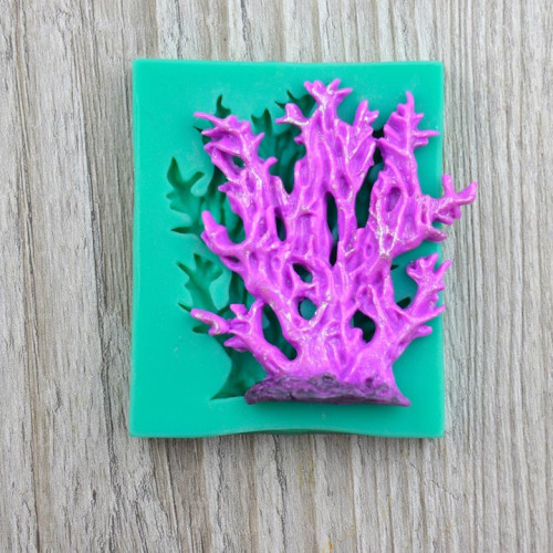 Силиконовый молд Коралл для кондитеров - идеальные объемные украшения для тортов и десертов
