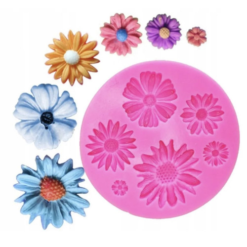 Молд Цветы для кондитеров - идеальный инструмент для создания объемных украшений из мастики, марципана и шоколада