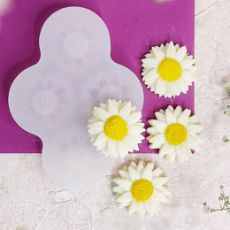 Молд силиконовый "Ромашки",  4 штуки