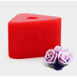 Молд силиконовый "Тройник розочки"