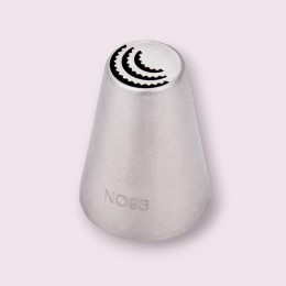 Насадка кондитерская N093 «Лепесток тройной волнистый»