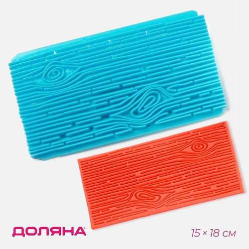 Печать для теста «Кора», пластик, 15,5×7,5 см