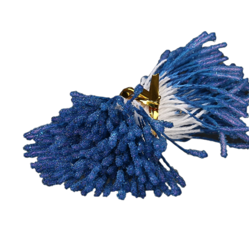 Тычинки для искусственных цветов Пушистые синие для кондитерского декора и творчества