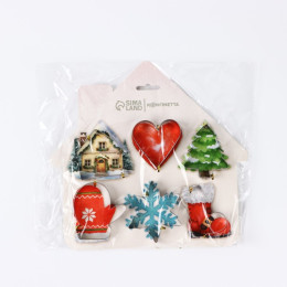 Набор форм для печенья "Новогодний уют", 6 шт