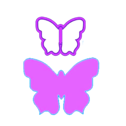 Форма для вырезания печенья "Бабочка", 8 см